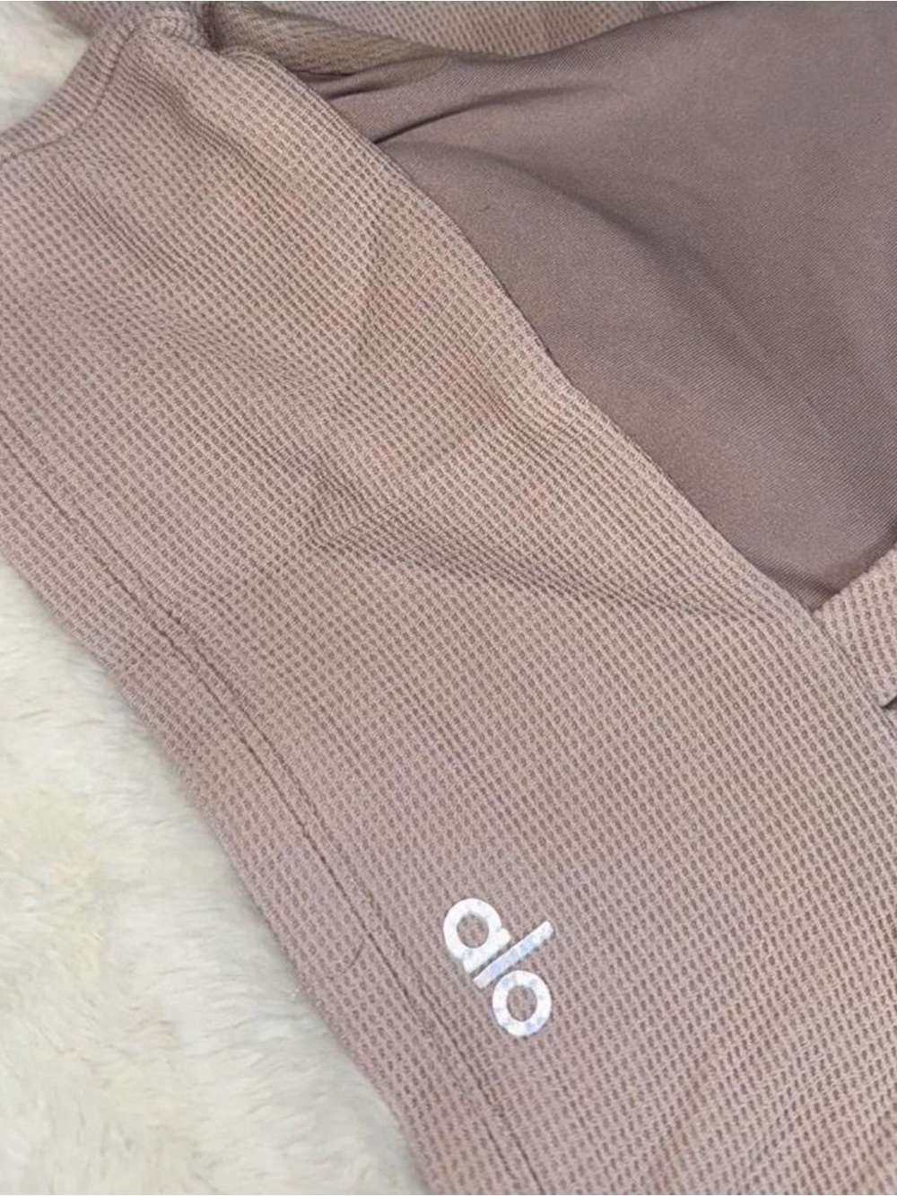 ALO Yoga SET Women Ribbed in Mauve - Picture 3 of 4
